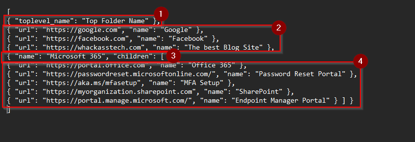 Bookmark template and result comparison in Chrome